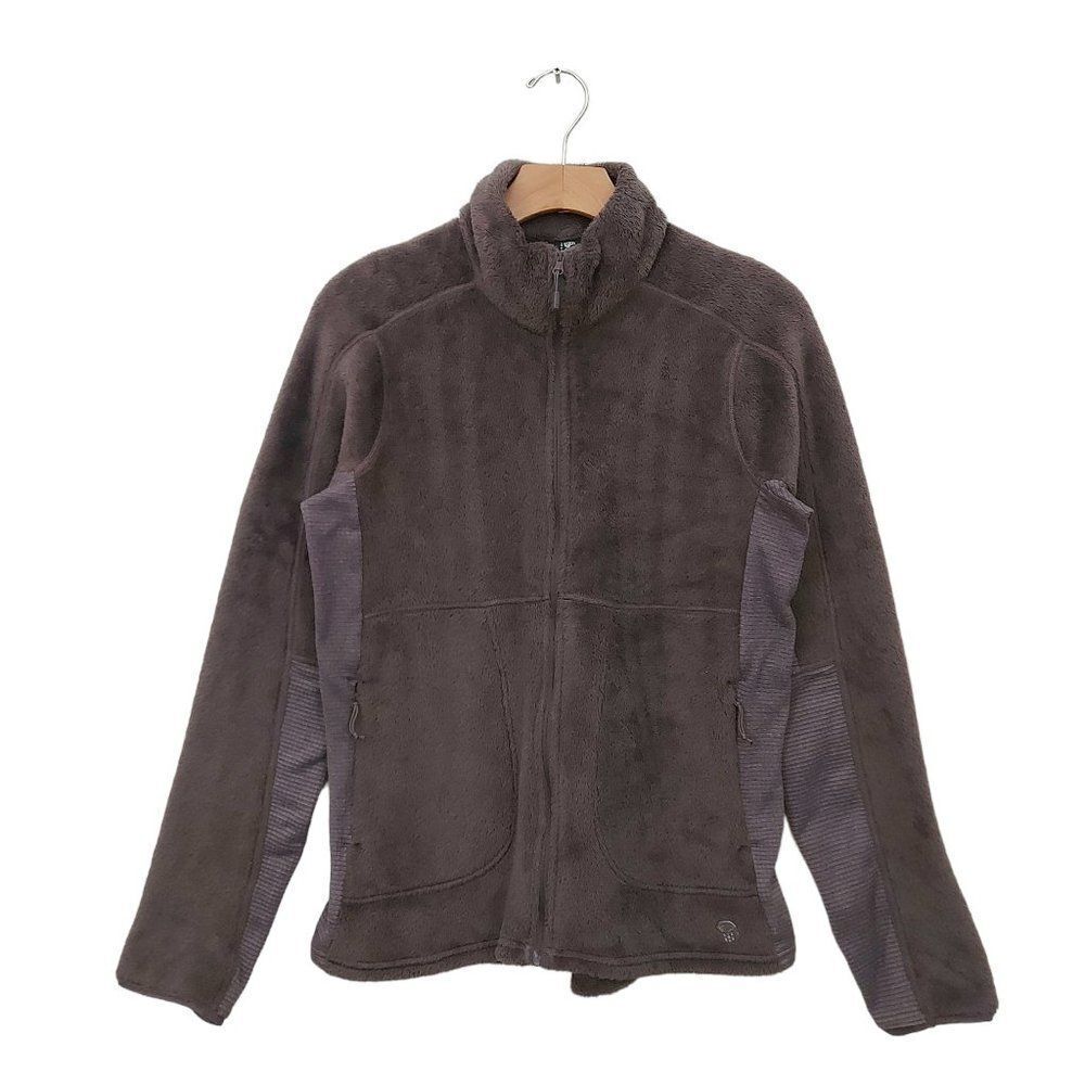 Mountain Hardwear Fleece Jacket Womens Medium Mauve Full Zip Polartec Outdoor